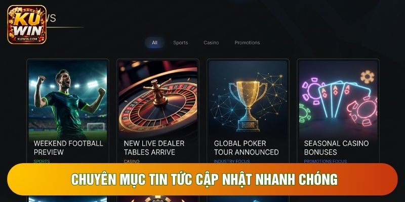 Chuyên mục tin tức cập nhật nhanh chóng