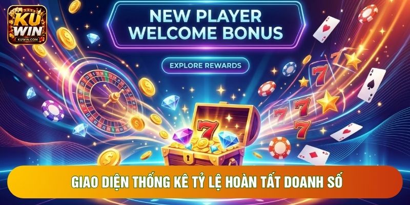 Giao diện thống kê tỷ lệ hoàn tất doanh số