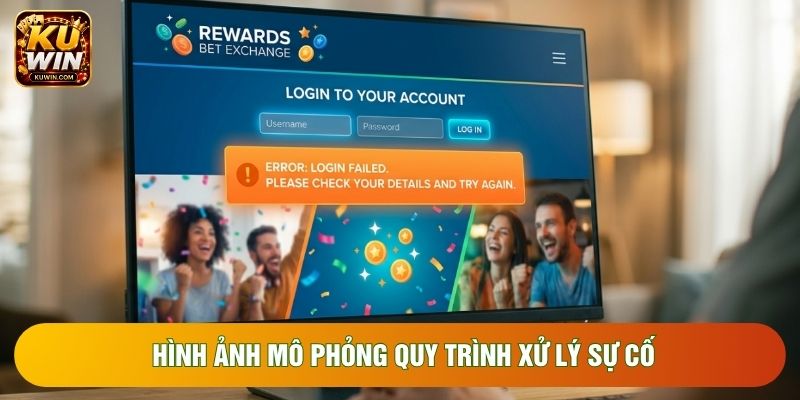 Hình ảnh mô phỏng quy trình xử lý sự cố