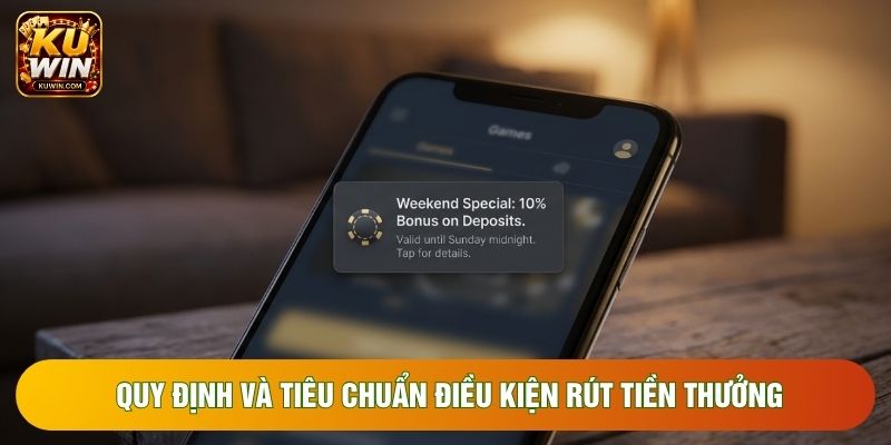 Quy định và tiêu chuẩn điều kiện rút tiền thưởng