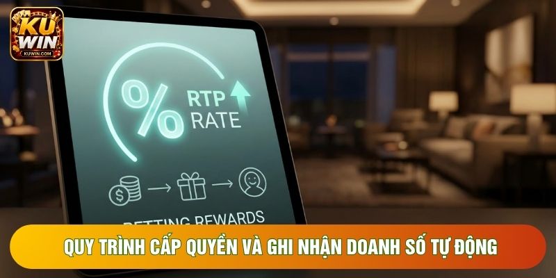 Quy trình cấp quyền và ghi nhận doanh số tự động