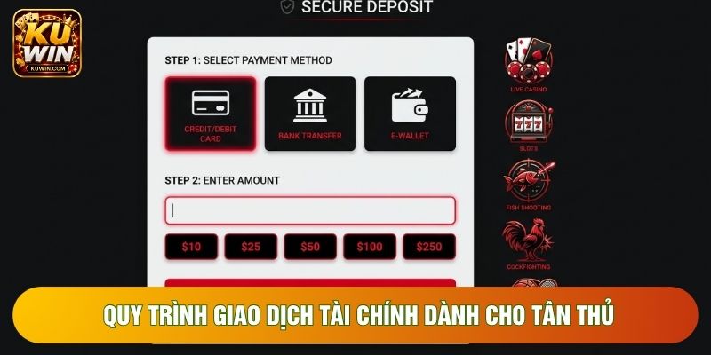 Quy trình giao dịch tài chính dành cho tân thủ