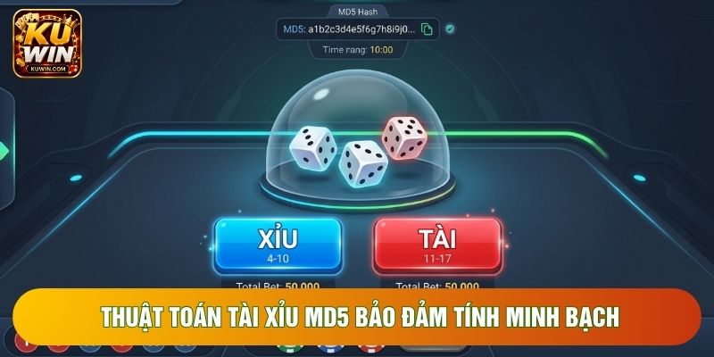 Thuật toán tài xỉu MD5 bảo đảm tính minh bạch